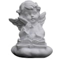 Miniatyrbilde 1 av 5: Hvit baby engel statue ornament hjem skrivebord dekorasjon harpiks