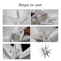 Miniatyrbillede 3 af 7: 3D Stjernelys 45cm inklusive kabel LED lampe juledekoration batterirum
