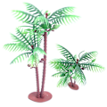 Miniatyrbild 2 av 4: X 5 st realistiska kokosnöt palmträd modell DIY miniatyr strand landskap tillbehör