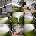 Miniatyrbillede 4 af 5: Metal Vandpistol, 9 Justerbare Mønstre, Højtryks Spraydyse i Rustfrit Stål, p