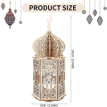 Miniatyrbillede 5 af 5: Ramadan Dekorationer, Eid Håndværk Natlys Dekorationer, Bordlampe Træ Natlys Lanterne Til Ramadan Mubarak Fest Dekorationer