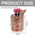 Miniatyrbillede 2 af 5: Akryl Makeup Penselholder Organizer Klar Pen Rose Guld