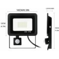 Miniatyrbild 2 av 4: 30w LED-strålkastare för utomhusbruk med rörelsesensor, kraftfull LED-strålkastare, 6000k