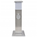 Miniatyrbilde 2 av 4: Hagesokkel med lampe i rustfritt stål - Zjc7458882945033