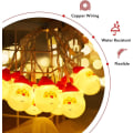 Miniatyrbilde 3 av 5: LED Julenisse Lyslenke, 3M 20 LED Juledekorasjonslys, Julenisse Girlanderlys for Hjem Jul Hage Soverom og Dekorasjon