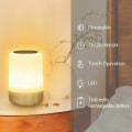 Miniatyrbillede 5 af 5: Trådløs touch-dæmpbar sengelampe, batteridrevet LED, 4 fading, 3 lysstyrker, genopladelig LED til børn, med timer til soveværelse, bord og nat