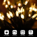 Miniatyrbilde 3 av 3: Julelys - 10m 100 LED batteridrevne klare minilys