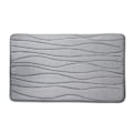 Miniatyrbillede 1 af 5: Bølget stribet gulvmåtte med memory foam badeværelse absorberende gulvmåtte husholdning badeværelse indgangstæppe