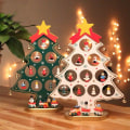 Miniatyrbild 4 av 5: Julgransdekorationer i trä, bordsdekoration