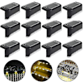 Miniatyrbillede 1 af 4: 12 stk vandtætte solcelle hegn lamper, trappe lys, Ip65 Led solcelle have lys