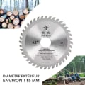 Miniatyrbild 4 av 5: 115 mm cirkelsågblad med 40 tänder, 115 mm slipsten för kapning