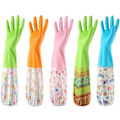 Miniatyrbillede 1 af 2: Pairs Opvask Handsker Tykkere Gummi Latex Gummi Handsker