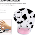 Miniatyrbilde 5 av 6: Musematte, ergonomisk musematte, håndleddsbeskyttelse, elastisk gel