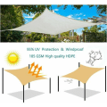 Miniatyrbillede 5 af 5: Rektangulær skygge sejl 2.5x2.5m Farve Grafit, HDPE 95% UV-beskyttelse, til udendørs, have, terrasse, swimmingpool