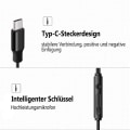 Miniatyrbild 4 av 5: Typ-C-hörlurar, USB-hörlurar med HiFi-stereo och mikrofon