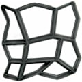 Miniatyrbillede 1 af 5: 43x43cm Uregelmæssig Beton Fliseform til Sti Sti Maker Plast Brolægning Form Form til Belægning Indkørsel Have Terrasse Terrasse Pathmate Sten