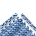 Miniatyrbillede 2 af 6: Skumlegemåtte - Bløde EVA Puslespilsmåtter til Børn, Sammenlåsende Legemåtter til Gulvet i Skum, 16-pak. 30*30*1.0 (16 stykker) Bai Qing White+Blue