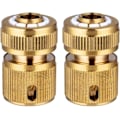 Miniatyrbillede 2 af 2: Messing Hurtigkoblinger til Havevandslange, Hurtigkoblinger til Havevandingsslange 1/2\" Hurtigkoblinger