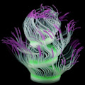 Miniatyrbillede 1 af 8: Fri form Hav Anemone Koraller Blød Silikone Gel Bevæger Lilla