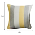 Miniatyrbild 2 av 5: 2-pack bondgård Stripe Throw kuddfodral, dekorativa örngott kuddfodral (mörk, grå, beige)