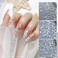 Miniatyrbillede 2 af 5: Æsker Seashell Nail Art Negleflager, Uregelmæssige Abalone Seashell Slices Til Negle Farverige Abalone Flager Manicure Negledekorationer Til Neglekunst
