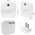 Miniatyrbild 2 av 5: Smart Ljus Plug-in Nattljus 4-pack Automatisk På & Av Vägglampor för Hallar, Sovrum, Badrum, Kök, Trappor (Varm Ljus)