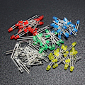 Miniatyrbillede 2 af 5: 500 stk. 3mm LED-lys Hvid Gul Rød Blå Grøn DIY Diode Assorteret