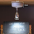 Miniatyrbild 3 av 4: 13 färger LED trådlös fjärrkontroll skåp projektor vinkel justerbar atmosfär tryck nattlampa ljus