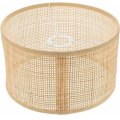 Miniatyrbild 1 av 5: Wicker Rattan Lampskärm Kandelaber Vävd Lampskärm Taklampa Kåpor Klämma på Glödlampa Lampskärm för Bord Vägg Tak Golvlampa