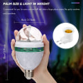 Pikkukuva 2 / 5: Pyörivä LED-stroboskooppivalo, disco-juhlalamppu, monivärinen