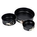 Miniatyrbillede 5 af 5: 3 stk./sæt kagebageform DIY kulstofstål non-stick rund form køkken tilbehør