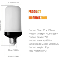 Miniatyrbillede 2 af 5: Flammepære, E27 5w LED-flammeeffekt pære, med 4 lystilstande, indendørs og udendørs dekoration