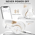 Miniatyrbillede 4 af 5: Bluetooth-hovedtelefoner over ear, [op til 52 timer] Trådløse hovedtelefoner med 3 Eq-tilstande, Hi-fi Stereo Foldable Headset med mikrofon, bløde ørepuder til