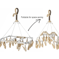 Miniatyrbild 4 av 5: Sock Drying Rack 20 Pegs Anti-Rust Sock Dryer Sock Drying Rack Under Clothes