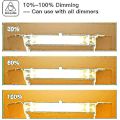 Miniatyrbild 5 av 5: 5-pack R7s halogenlampa 118mm 400w 230v, R7s halogenstav 118mm, R7s halogenlampa dimbar halogenstavslampa [xc]