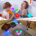 Miniatyrbillede 4 af 5: LED Spa-lys, Vandtæt Flydende Pool-lys, Farveskiftende Badelys, Boblebadsboldlys til Børnegave, Fest, Indendørs og Udendørs Dekoration-1stk