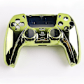 Miniatyrbild 1 av 5: Ps5-spelkontrollskydd för Ps5 främre mittkontroll ersättning dekorativt skal för Sony Playstation 5 spelkontroll tillbehör fodral