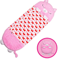 Pikkukuva 1 / 6: Suuri lasten makuupussi, pehmeä lämmin tyyny, yksisarvinen lahjalelu, useita vaihtoehtoja Pink cat model Large size length 180cm