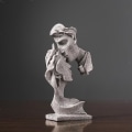 Miniatyrbillede 3 af 5: Dekorative Skulptur af Par, der Kysser - Gult