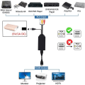 Pikkukuva 3 / 8: HDMI-RCA-kaapeli, HDMI-RCA-muunnin, AV 3RCA CVBS Composite - 1080P
