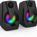 Pikkukuva 1 / 6: Tietokonekaiuttimet, USB-käyttöiset tietokonekaiuttimet LED-valoilla