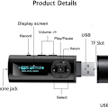 Miniatyrbillede 4 af 7: Bluetooth-afspiller, MP3-afspiller MED hovedtelefoner, FM-radio, mini-design