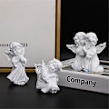 Miniatyrbilde 2 av 5: Hvit baby engel statue ornament hjem skrivebord dekorasjon harpiks
