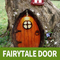 Miniatyrbillede 4 af 5: Vibrant Dekorative Miniature Fe Dør Bærbar Realistisk Fe Skulptur Dør Gave -6stk/sæt