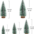 Miniatyrbild 7 av 7: Liten julgran Alla hjärtans dag dekoration 5-delad mini julgran