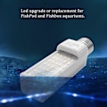 Miniatyrbillede 3 af 5: Hvid planteakvarium 7 flisede vækstlamper Led fisketank koral pære E27 lampe