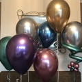 Miniatyrbillede 5 af 8: Metallic ballon, 50 stk. farverige balloner sæt af