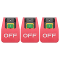 Pikkukuva 1 / 5: 3x Punainen kansi Stop S 16a -off/undervolt Electro