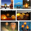 Miniatyrbild 5 av 5: Lågeffektlampa med flammor, E27 5w 4 simuleringslägen för blixt, LED-utomhusbelysning julbelysning (4-pack)