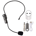 Miniatyrbillede 3 af 8: T-1 UHF trådløs mikrofon headset 3,5 mm stik trådløs